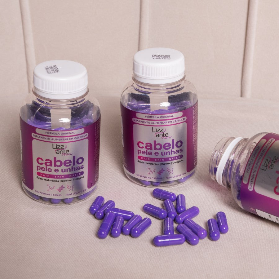 Cabelo, Pele e Unhas - Lizz ante Nutri